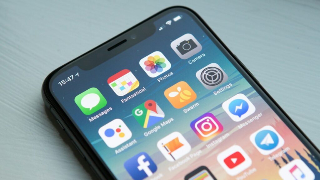 space gray iPhone X