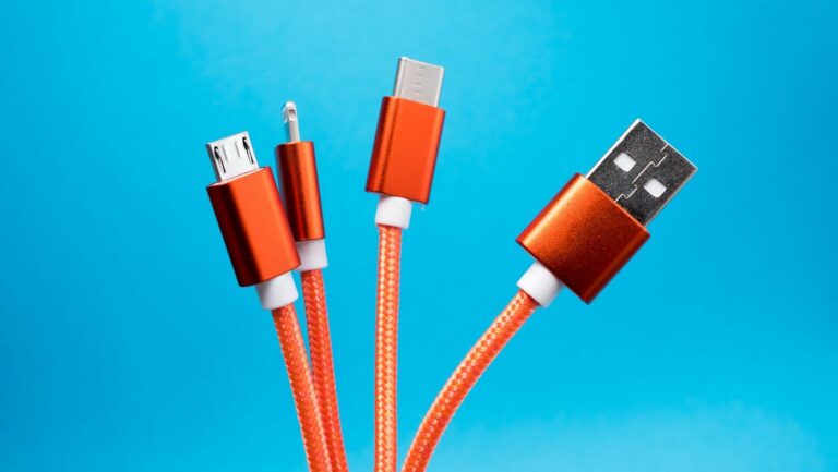orange USB cables