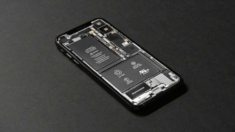 black smartphone