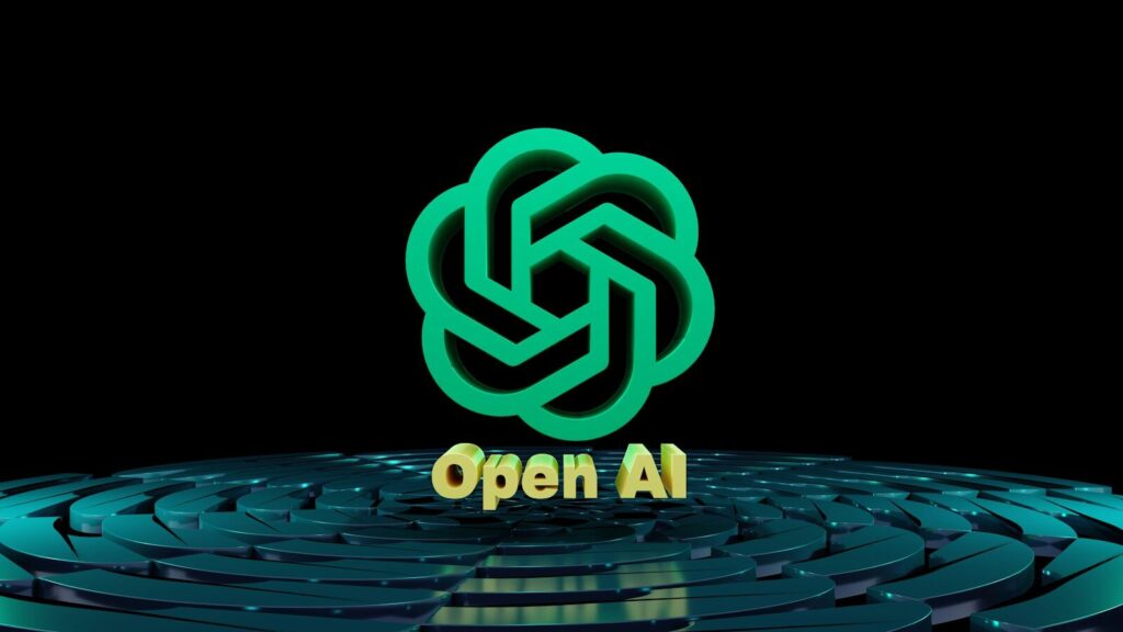 a circular maze with the words open ai on it