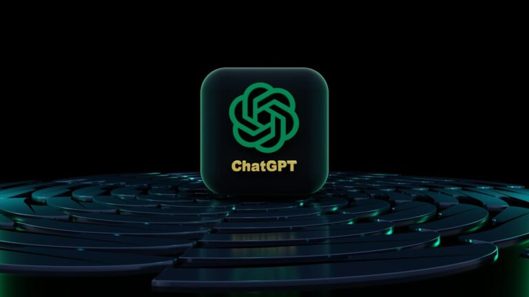 a black and green logo on a black background